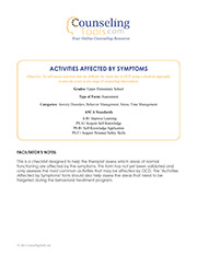 Activities Affected by Symptoms