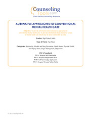 Alternative Approaches to Conventional Mental Health Care
