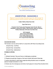 Anger Styles – Managing 2