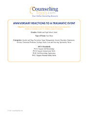 Anniversary Reactions to a Traumatic Event