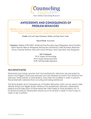 Antecedents and Consequences of Problem Behaviors