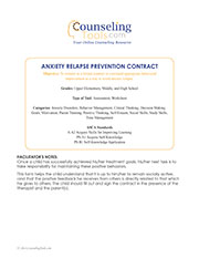 Anxiety Relapse Prevention Contract