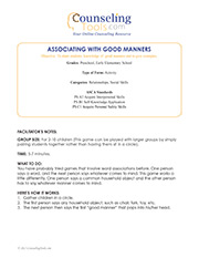 Associating with Good Manners