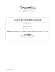 Caring Commitment Calendar