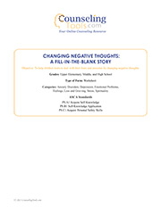 Changing Negative Thoughts: A Fill-in-the-Blank Story