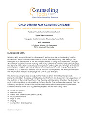 Child-Desired Play Activities Checklist