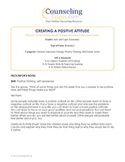 Creating a Positive Attitude