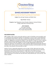 Dance/Movement Therapy