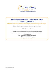 Effective Communication: Resolving Family Conflicts