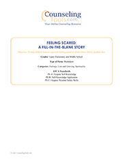 Feeling Scared: A Fill-in-the-Blank Story