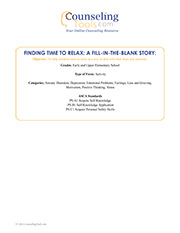 Finding Time to Relax: A Fill-in-the-Blank Story