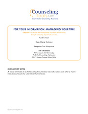 For Your Information: Managing Your Time