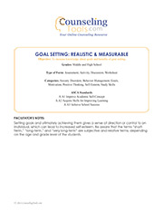 Goal Setting: Realistic & Measurable