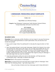 I-Messages: Resolving Adult Conflicts