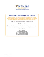 Problem-Solving Therapy for Families