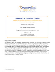 Speaking in Front of Others