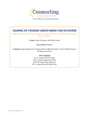 Talking to Yourself about Being Fair to Others