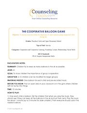 The Cooperative Balloon Game