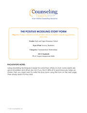 The Positive Modeling Story Form