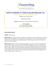 Active Listening: If I Won A Million Dollars, I’d…